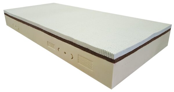 Bazyl.cz Matrace APOLLO 100% přírodní LATEX + KOKOS 7 zón 27cm - 80x200cm