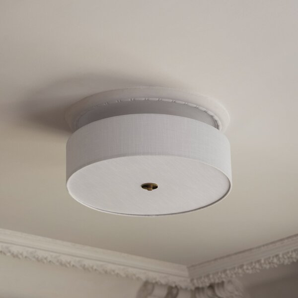 Stropní Lampa Globen Lighting, Noah, stmívatelné, Bílá, Obývací pokoj, Tkanina / Textil, Skandinávský