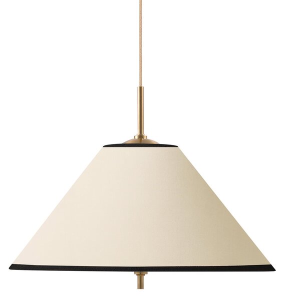Závěsná svítidlo Globen Lighting, IRIS, stmívatelné, Béžová, Obývací pokoj, Tkanina / Textil, Skandinávský