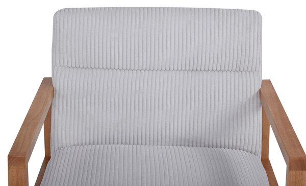 KŘESLO, dřevo, textil, béžová Ti'me - Křesla klasická