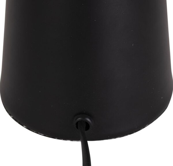 Present time Černá kovová stolní lampa Agni