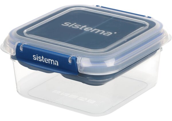 Sistema Dělený vodotěsný box na jídlo To Go STAX, 1,15 l, modrá
