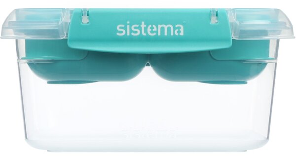 Sistema Dělený vodotěsný box na jídlo To Go STAX, 1,15 l, zelená