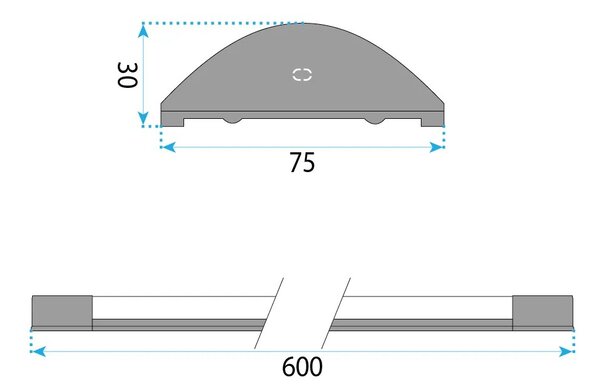 Toolight Stropní LED osvětlení Modern 60 JNH053-18N černé