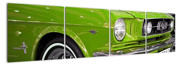 Zelené auto - obraz (160x40cm)