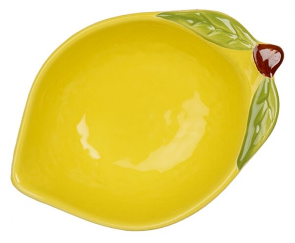 Žlutá keramická miska ve tvaru citronu S – 100 ml