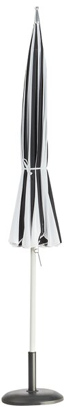 Slunečník 245 cm MINOA Černá/Bílá