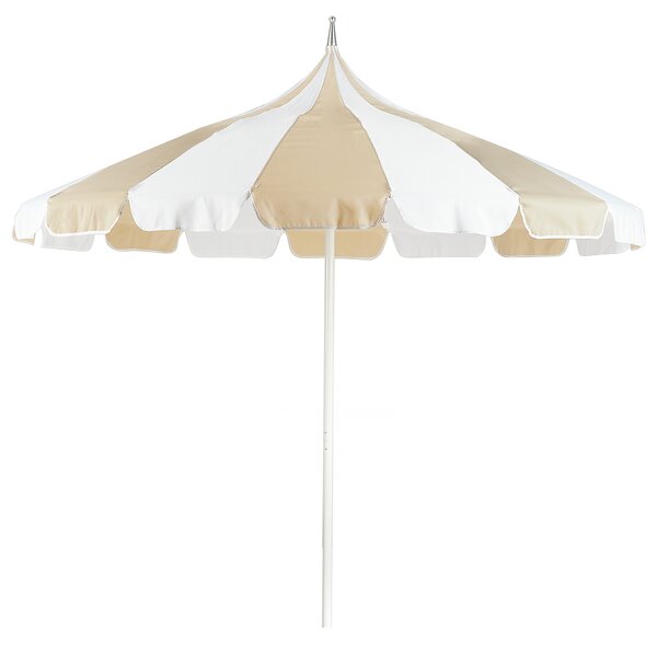 Slunečník 245 cm MINOA Bílá/Béžová