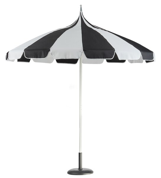 Slunečník 245 cm MINOA Černá/Bílá