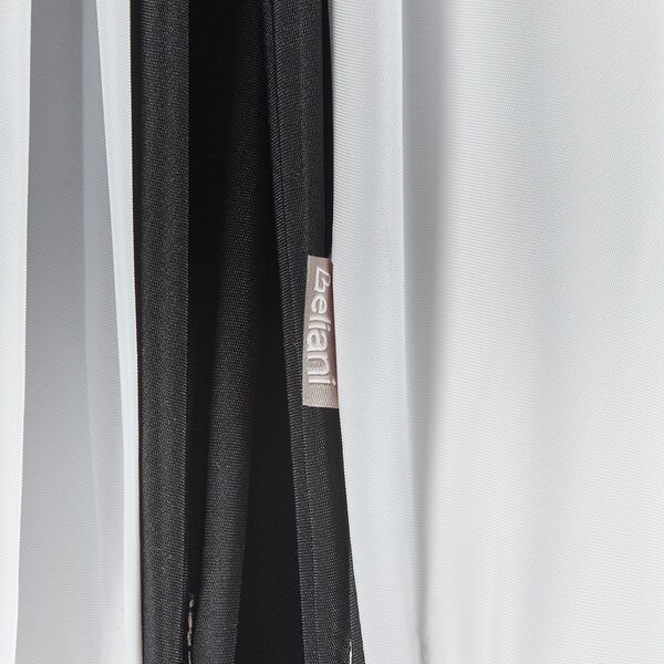 Slunečník 245 cm MINOA Černá/Bílá