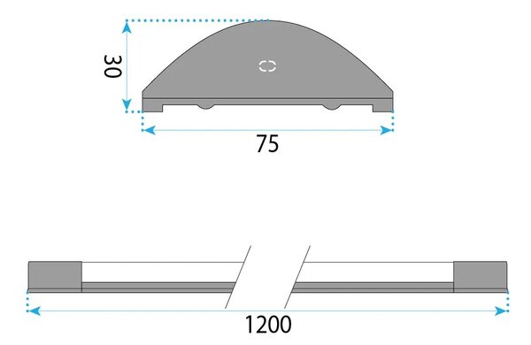 Toolight Stropní LED osvětlení Modern 120 JNH055-35N černé
