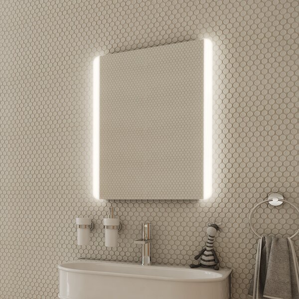 Zrcadlo do koupelny 50x70 s osvětlením po stranách NIMCO ZP 17001