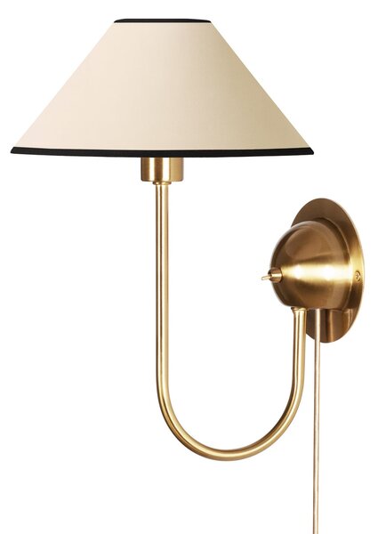 Nástěnná Svítidla Globen Lighting, IRIS, Béžová, Obývací pokoj, Tkanina / Textil, Skandinávský