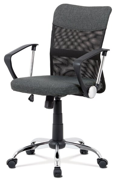 Kancelářská židle, šedá látka a černá síťovina KA-Z202 GREY