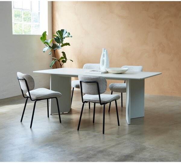 Světle šedý jídelní stůl 90x200 cm Palma – Unique Furniture