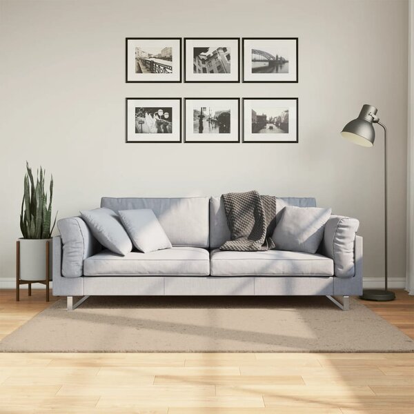 Koberec HUARTE krátký vlas měkký a pratelný pískový 120x170 cm