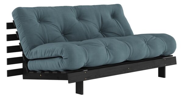 Rozkládací pohovka v petrolejové barvě 160 cm Roots Black Night – Karup Design