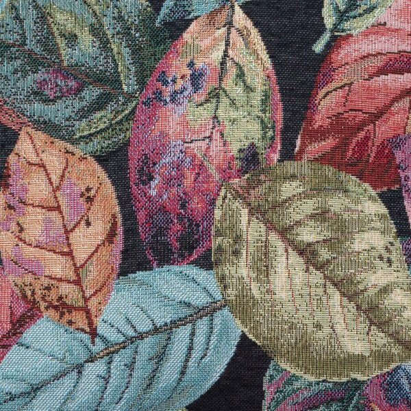 Povlak SOFA leaves černá 45 x 45 cm