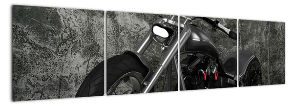 Obrázek motorky - moderní obraz (160x40cm)