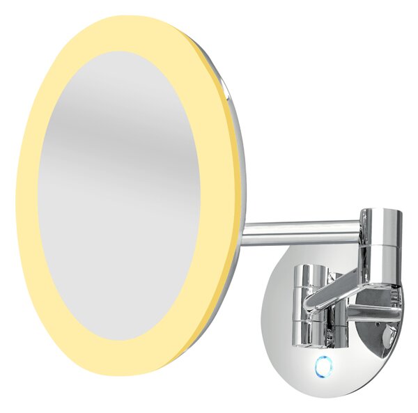 Kosmetické zrcadlo s osvětlením nástěnné, zvětšovací make-up zrcátko NIMCO ZK 20265P-26