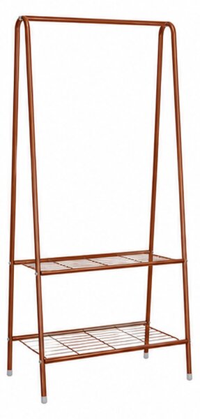 Věšák, stojan na oblečení, A konstrukce, kov, 151x60x36 cm, káva, Dekorino TK20260044
