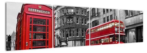 Londýnská ulice - obraz (160x40cm)