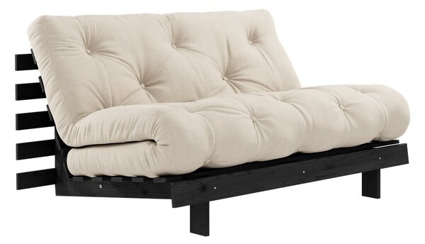 Béžová rozkládací pohovka 140 cm Roots Black Night – Karup Design