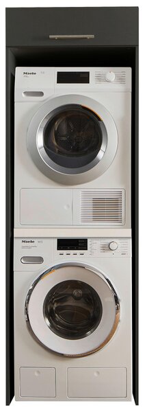 SKŘÍŇKA NAD PRAČKU, antracitová, 67,5/200/67,5 cm - Víceúčelové skříně, Online Only