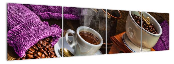 Kávový mlýnek - obraz (160x40cm)