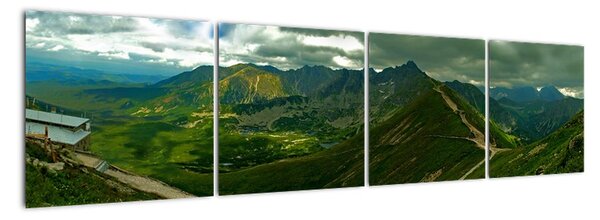 Panorama krajiny - obraz (160x40cm)