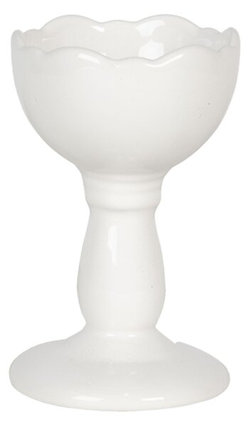 Keramický držák na vajíčko v bílé barvě - Ø 6*9 cm