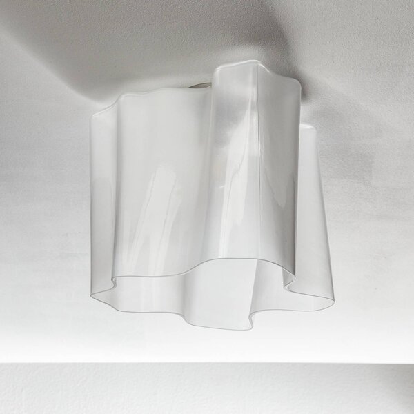 Artemide Logico stropní světlo 40x40 cm bílé, stmívatelný, Bílá / opál, Obývací pokoj / jídelna, Sklo, Design