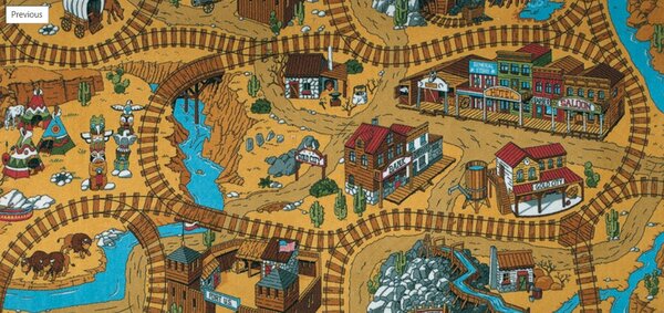 Dětský kusový koberec Western čtverec - 300x300 cm