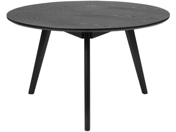 Černý jasanový konferenční stolek ROWICO YUMI 90 cm