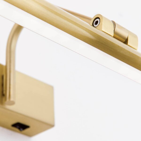ORION Zlaté LED světlo nad obraz Sofia - 60 cm, Mosaz / zlato, Obývací pokoj / jídelna, kov, Moderní