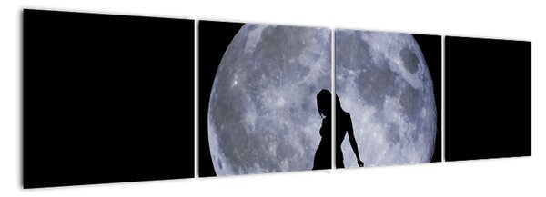 Silueta ženy, obrazy (160x40cm)