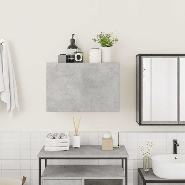 Koupelnová nástěnná skříňka betonově šedá 60x25x40 cm kompozit