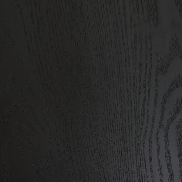 Černý jasanový rozkládací jídelní stůl ROWICO FENWOOD 180-220-260 x 90 cm