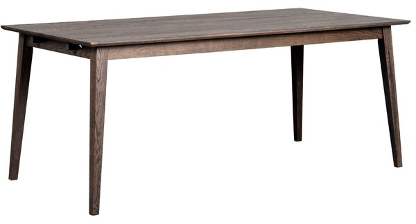 Tmavě hnědý dubový jídelní stůl ROWICO FILIPPA 180 x 90 cm