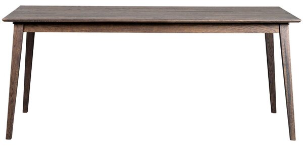 Tmavě hnědý dubový jídelní stůl ROWICO FILIPPA 180 x 90 cm