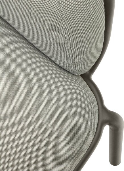 Kave Home Šedo-zelená zahradní pohovka Joncols 224 cm