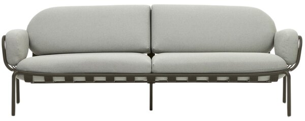 Kave Home Šedo-zelená zahradní pohovka Joncols 224 cm