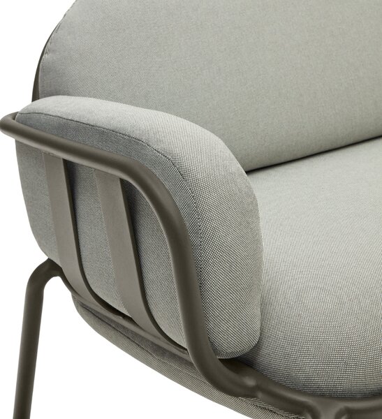 Kave Home Šedo-zelená zahradní pohovka Joncols 224 cm