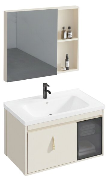Sada koupelnového nábytku s umyvadlem Paris 60cm Beige