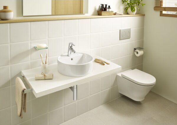 Roca A3270MJ000 - Umyvadlo na desku GAP pr. 39 cm keramika/bílá