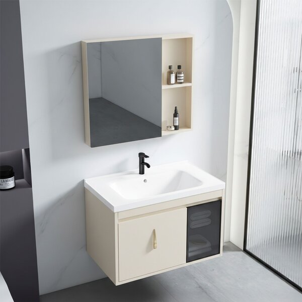 Sada koupelnového nábytku s umyvadlem Paris 60cm Beige