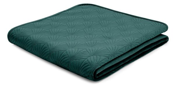 Zelený prošívaný přehoz 220x230 cm Art Deco Pearl – Catherine Lansfield
