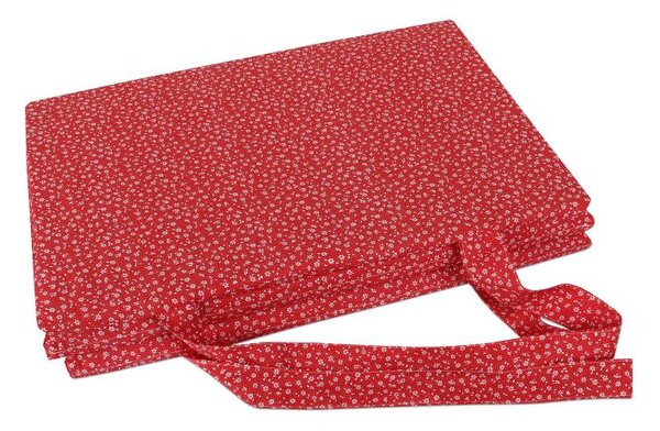 BELLATEX Polstr na plážové lehátko - potah na zip Červená 55x195 cm