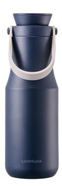 Lock&Lock Nerezová termoska s uchem Metro 470ml modrá