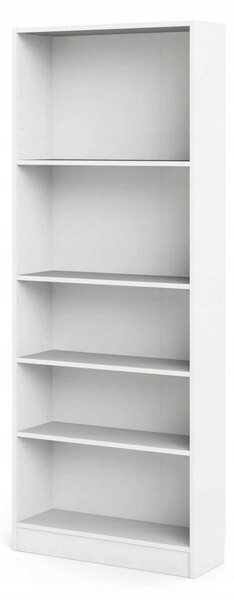 Regál Tvilum 79 x 203 x 27 cm bílý